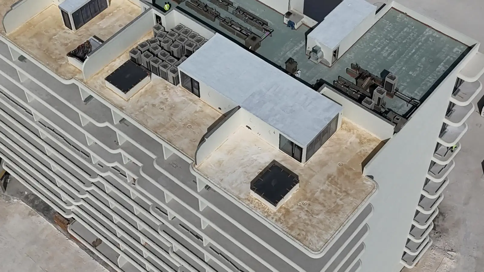Aerial view of the rooftop levels, St. Regis, Turks and Caicos
